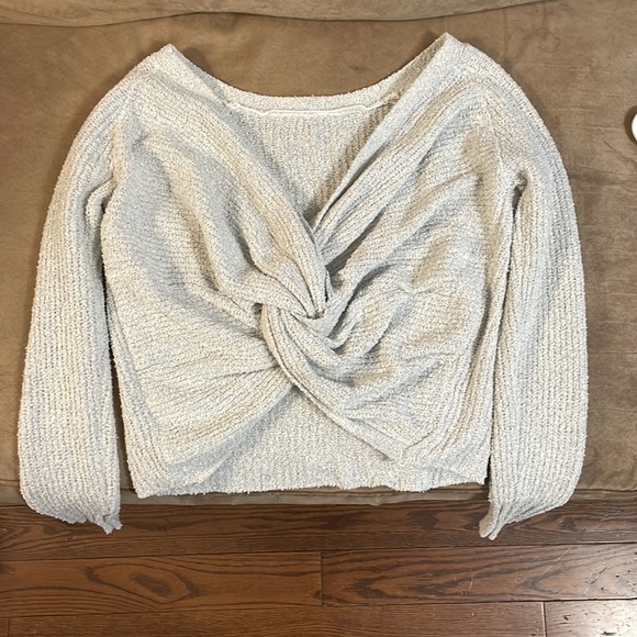 Rag Poets knit sweater with knotted open bag. Women’s size XS - Picture 2 of 2